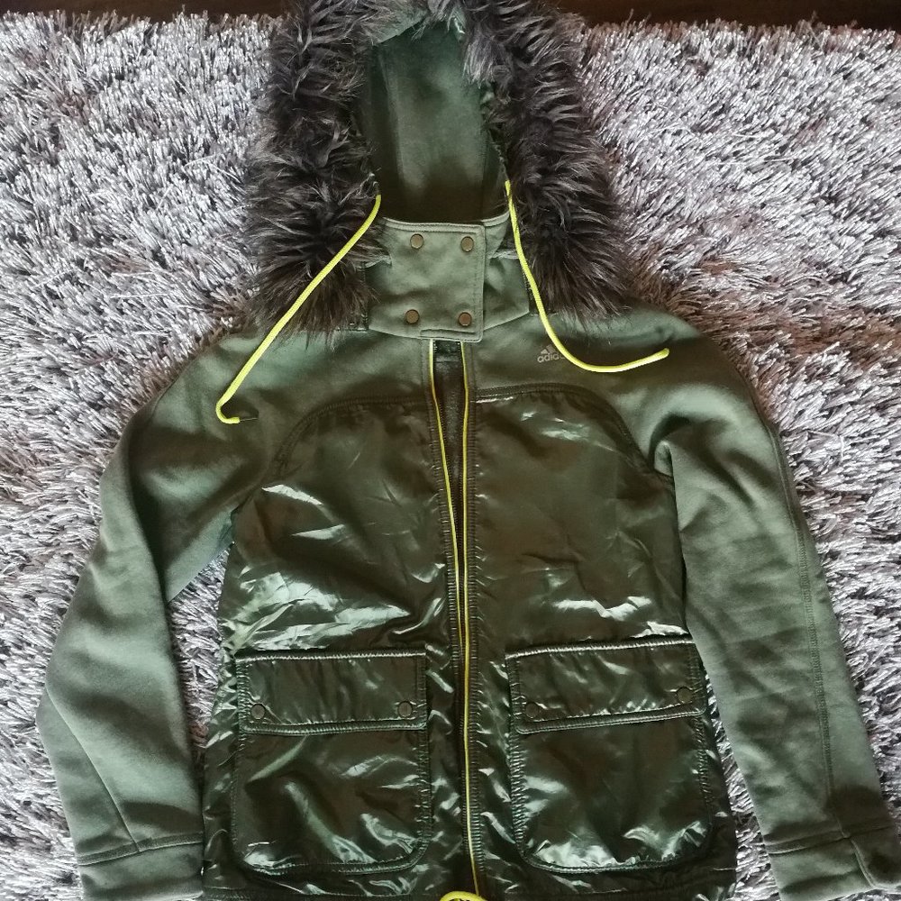 Adidas women jacket/coat with hoodie